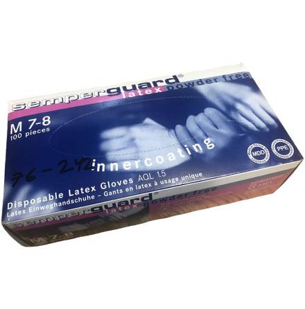 Latexhandske Semperguard Puderfri (Flera Storlekar XS - XL)