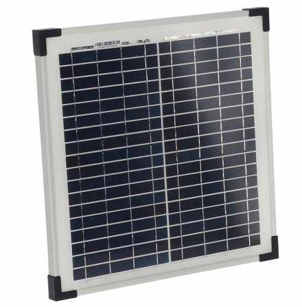 Solpanel AKO 15 Watt 12 Volt med batteriklmmor