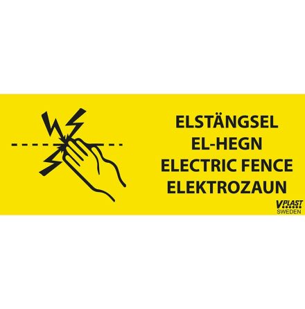 Varningsskylt Elstngsel