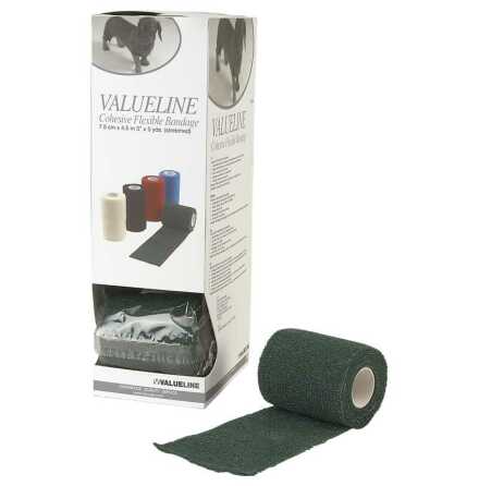 Elastiskt bandage VALUELINE Vet-Flex 7,5cmx4,5m Grön 10-pack