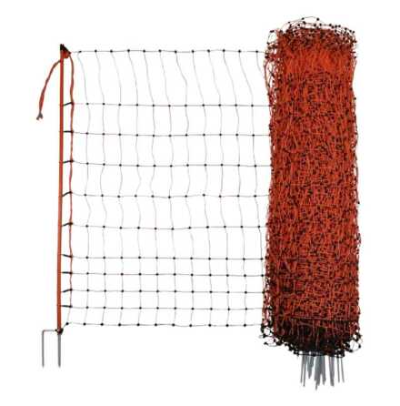 Elnät Lamm/Höns Dubbelspets 106 cm Orange/Orange 11 trådar 50 Meter