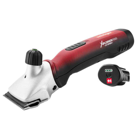 Klippmaskin Heiniger XplorerPRO 2-Speed - 2 batterier Kreatursax (Skr 21/23)