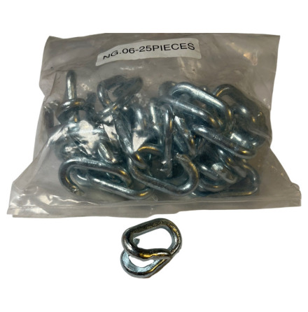 Reparationslnk 6 mm elfrzinkad 25-pack