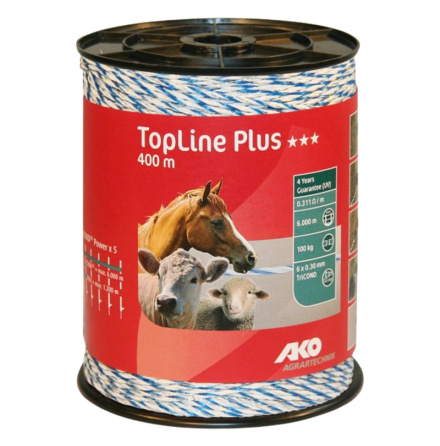 Eltrd AKO TopLine Plus Vit/Bl 400 Meter 0.311 Ohm/m